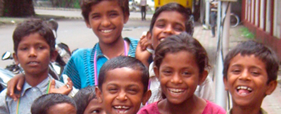 happy group of children